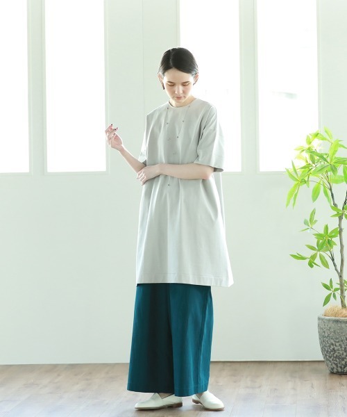 Pao de lo（パオデロ）の「グログランパンツ（その他パンツ・レディース・ブラック/ベージュ/グリーン・9号/7号）」の9枚目の写真