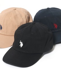 U.S. POLO ASSN.（ユーエスポロアッスン）の「U.S. POLO ASSN. ワンポイントロゴ刺繍 ツイルローキャップ メンズ レディース ユニセックス（キャップ・メンズ）」