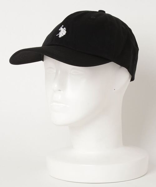 U.S. POLO ASSN.（ユーエスポロアッスン）の「U.S. POLO ASSN. ワンポイントロゴ刺繍 ツイルローキャップ メンズ レディース ユニセックス（キャップ・メンズ・ブラック/ベージュ/ネイビー・FREE）」の4枚目の写真