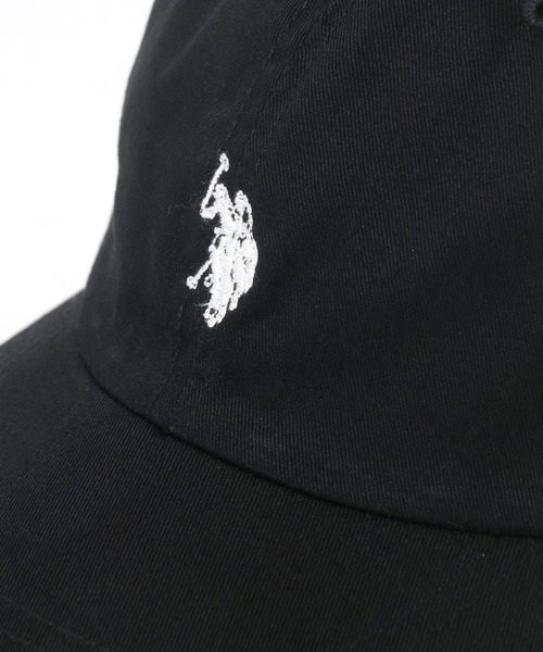 U.S. POLO ASSN.（ユーエスポロアッスン）の「U.S. POLO ASSN. ワンポイントロゴ刺繍 ツイルローキャップ メンズ レディース ユニセックス（キャップ・メンズ・ブラック/ベージュ/ネイビー・FREE）」の9枚目の写真