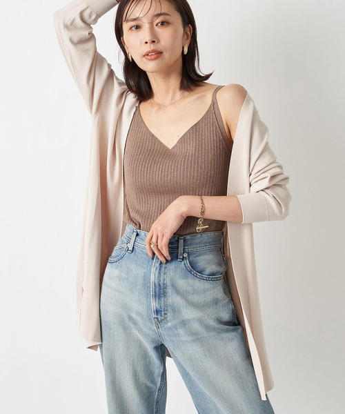 RIVE DROITE（リヴドロワ）の「毎年人気の一枚　クールタッチUVトッパーニットカーディガン（カーディガン/ボレロ・レディース・チャコールグレー/ネイビー/ライトベージュ/ブラック/モカ・FREE）」の9枚目の写真