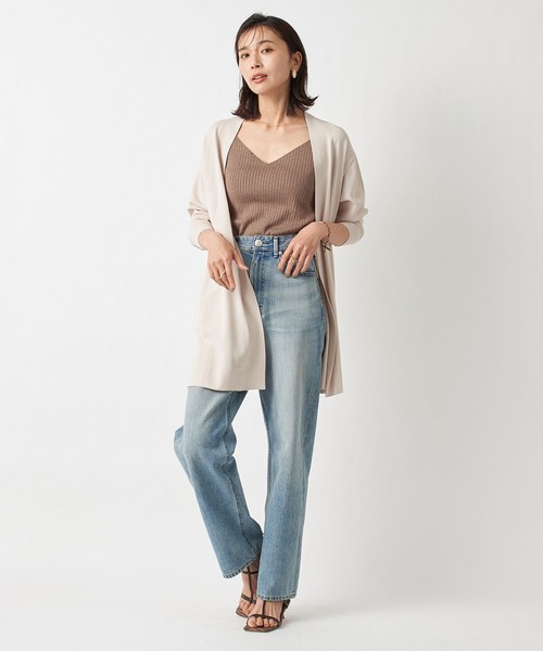 RIVE DROITE（リヴドロワ）の「毎年人気の一枚　クールタッチUVトッパーニットカーディガン（カーディガン/ボレロ・レディース・チャコールグレー/ネイビー/ライトベージュ/ブラック/モカ・FREE）」の12枚目の写真