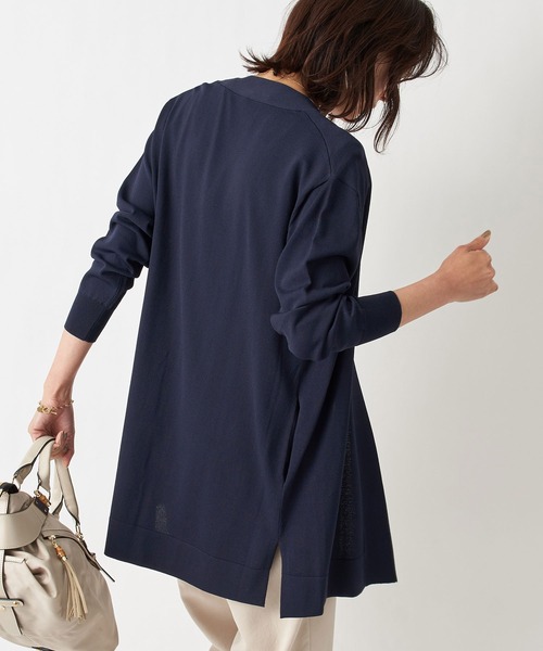 RIVE DROITE（リヴドロワ）の「毎年人気の一枚　クールタッチUVトッパーニットカーディガン（カーディガン/ボレロ・レディース・チャコールグレー/ネイビー/ライトベージュ/ブラック/モカ・FREE）」の19枚目の写真