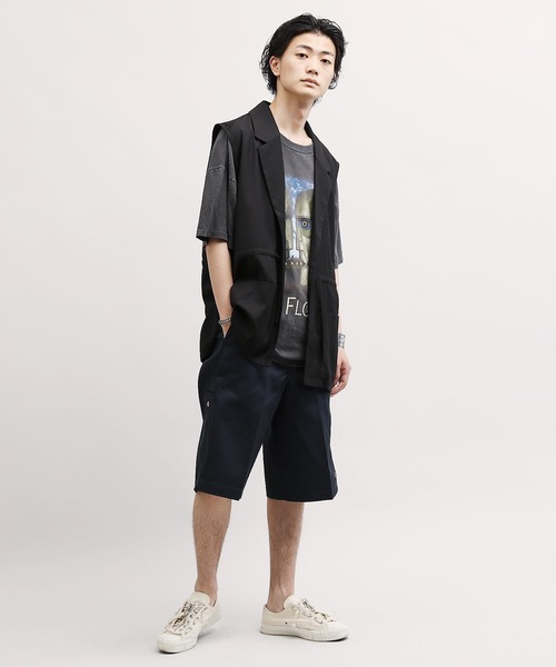 Dickies（ディッキーズ）の「Dickies / ディッキーズ 42283 13インチ ポケットワークハーフパンツ / 13INCH LOOSE FIT MULTI-POCKET WORK SHORT（チノパンツ・メンズ・ブラック/ネイビー/シルバー/カーキ/チャコールグレー/オリーブ/ダークブラウン/ホワイト・32inch/30inch/34inch/36inch/38inch/40inch/28inch）」の21枚目の写真