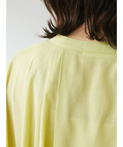 Green　Parks（グリーンパークス）の「フレンチスリーブビッグシャツ＊（シャツ/ブラウス・レディース・ブラック/イエロー/クリーム/グレイッシュベージュ・FREE）」の13枚目の写真