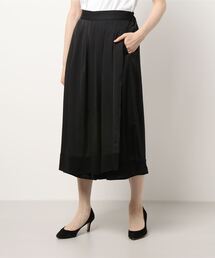 NICOLE CLUB | 【NICOLE CLUB】異素材切替巻きスカート風スカンツ(その他パンツ)