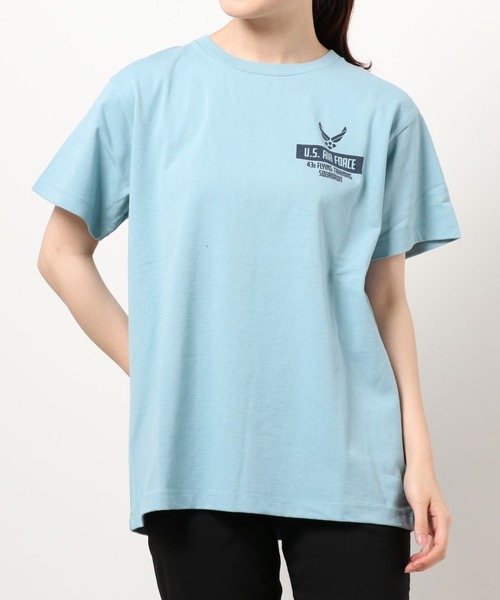AVIREX(アヴィレックス)の「AVIREX/アヴィレックス/アイム ハイ Tシャツ / AIM HIGH T-SHIRT(Tシャツ/カットソー・レディース・レモンイエロー/オフホワイト/サックスブルー・FREE)」の8枚目の写真