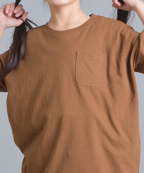 OMNES（オムネス）の「キッズ  綿麻カット ビッグ半袖プリントTシャツ（Tシャツ/カットソー・キッズ・ブラウン/パープル/ピンクベージュ/ネイビー/ホワイト/ブラック・100/140/110/120/130）」の16枚目の写真