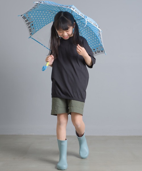 OMNES（オムネス）の「キッズ  綿麻カット ビッグ半袖プリントTシャツ（Tシャツ/カットソー・キッズ・ブラウン/パープル/ピンクベージュ/ネイビー/ホワイト/ブラック・100/140/110/120/130）」の19枚目の写真