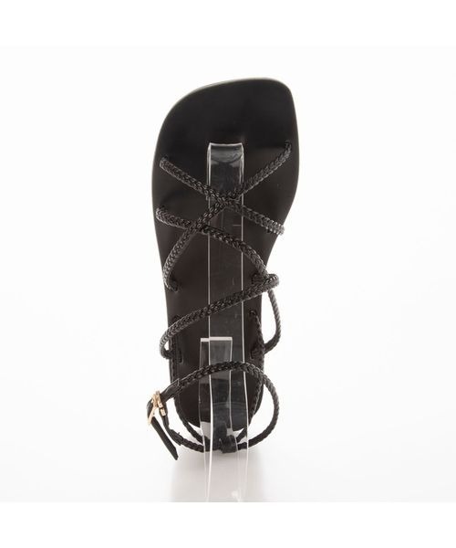 Fin（フィン）の「スクエアトゥグラディエーターサンダル（サンダル・レディース・ブラック/ゴールド/キャメル・LL/S/M/L）」の6枚目の写真