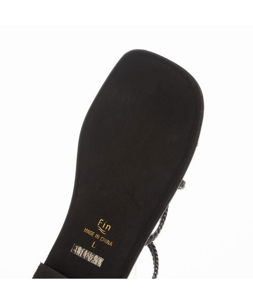 Fin（フィン）の「スクエアトゥグラディエーターサンダル（サンダル・レディース・ブラック/ゴールド/キャメル・LL/S/M/L）」の8枚目の写真