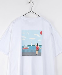 make a ray!（メイク ア レイ！）の「ビッグシルエット USAコットン グラフィック 半袖Tシャツ/ペアTシャツ（Tシャツ/カットソー・メンズ）」
