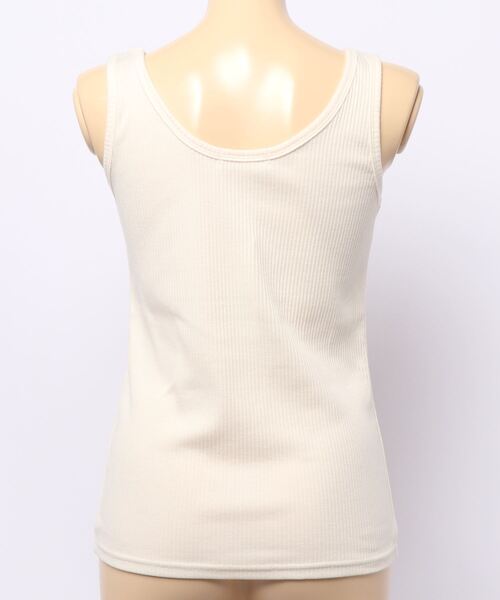 FREE'S MART（フリーズマート）の「テレコタンクトップ（タンクトップ・レディース・ホワイト/ブラック/ベージュ/ブラウン・FREE）」の6枚目の写真