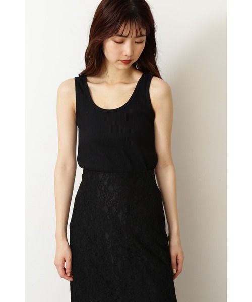 FREE'S MART（フリーズマート）の「テレコタンクトップ（タンクトップ・レディース・ホワイト/ブラック/ベージュ/ブラウン・FREE）」の7枚目の写真