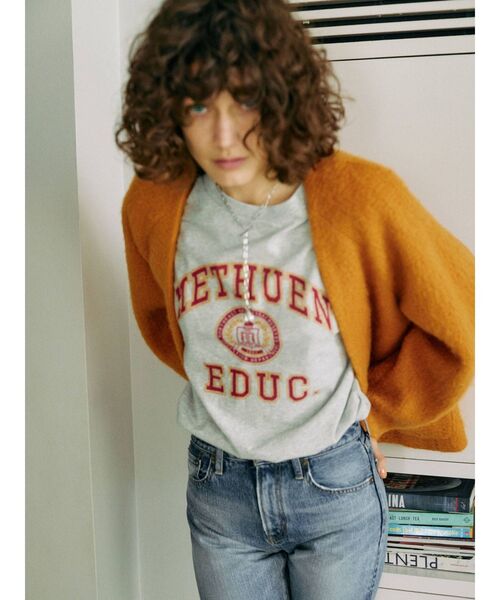 Ungrid(アングリッド)の「ビッグシルエットヴィンテージロゴTee(Tシャツ/カットソー・レディース・グリーン/ネイビー/レッド/ライトグレー・FREE)」の20枚目の写真