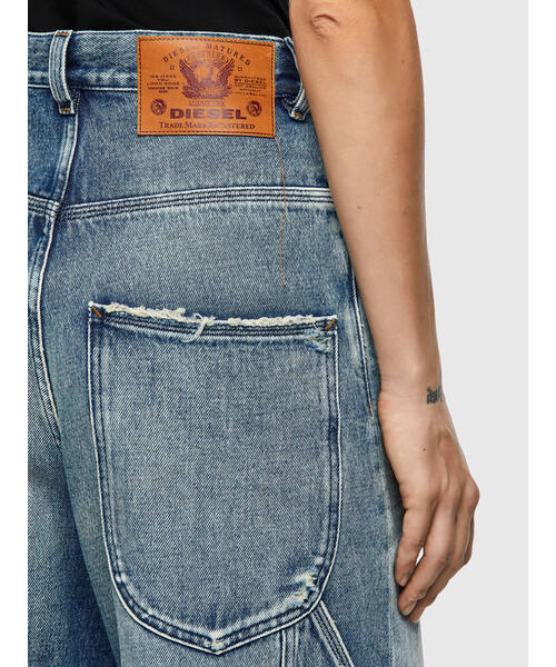 DIESEL（ディーゼル）の「DIESEL FW21 デニム レディース ワイドパンツ ハイウエスト ブルーデニム（デニムパンツ・レディース・インディゴブルー・28inch/29inch/24inch/25inch/26inch/27inch/23inch）」の4枚目の写真