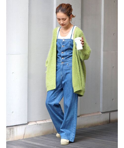 Ungrid(アングリッド)の「【10周年限定】レースアップデニムオールインワン(つなぎ/オールインワン・レディース・ブルー・SMALL/MEDIUM)」の2枚目の写真