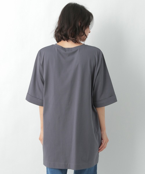 LEPSIM（レプシィム）の「マルチ機能チュニック２　950784（Tシャツ/カットソー・レディース・グレー/グリーン/キャメル/グレイッシュベージュ・FREE）」の11枚目の写真