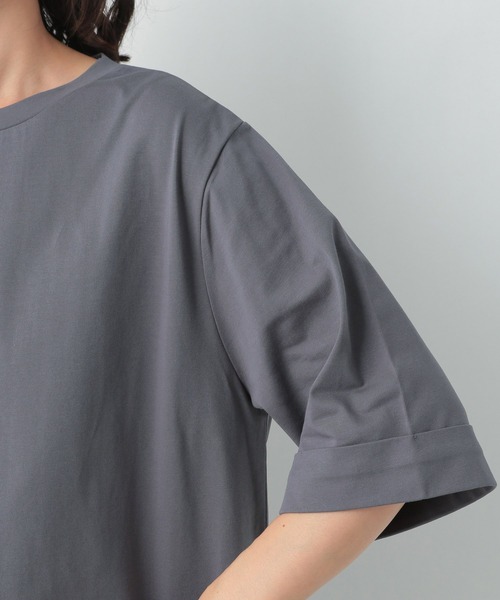 LEPSIM（レプシィム）の「マルチ機能チュニック２　950784（Tシャツ/カットソー・レディース・グレー/グリーン/キャメル/グレイッシュベージュ・FREE）」の13枚目の写真