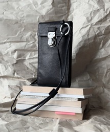 Leather cell phone small bag 'cartable'　ショルダーバッグ　スマホショルダー