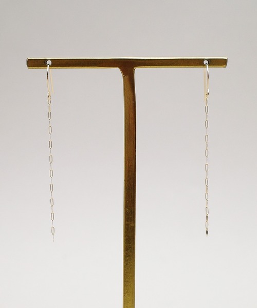 ISOLATION（アイソレーション）の「【ISOLATION / アイソレーション】K10YG Petal Chain Pierce / ペタルチェーンピアス（ピアス（両耳用）・レディース・ゴールド・FREE）」の3枚目の写真