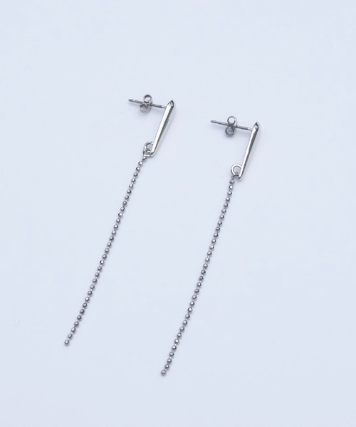 mille blanc(ミルブラン)の「日本製 ニッケルフリー ロングチェーンピアス(ピアス(両耳用)・レディース・シルバー/シルバー系その他/シルバー系その他2/ゴールド/ゴールド系その他2/ゴールド系その他・FREE)」の7枚目の写真