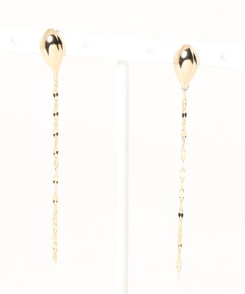 mille blanc(ミルブラン)の「日本製 ニッケルフリー ロングチェーンピアス(ピアス(両耳用)・レディース・シルバー/シルバー系その他/シルバー系その他2/ゴールド/ゴールド系その他2/ゴールド系その他・FREE)」の21枚目の写真