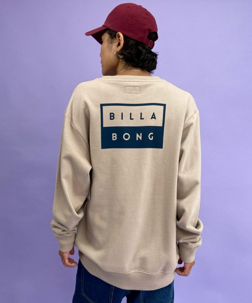 BILLABONG（ビラボン）の「BILLABONG/ビラボン　ルーズシルエット　バックプリントスウェット BB012-006（スウェット・メンズ・ベージュ/グレー/グリーン・M/L/XL）」の2枚目の写真