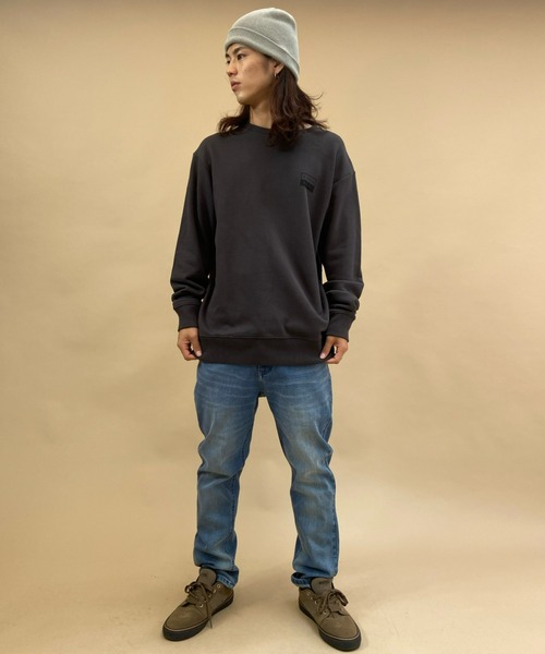 BILLABONG（ビラボン）の「BILLABONG/ビラボン　ルーズシルエット　バックプリントスウェット BB012-006（スウェット・メンズ・ベージュ/グレー/グリーン・M/L/XL）」の8枚目の写真