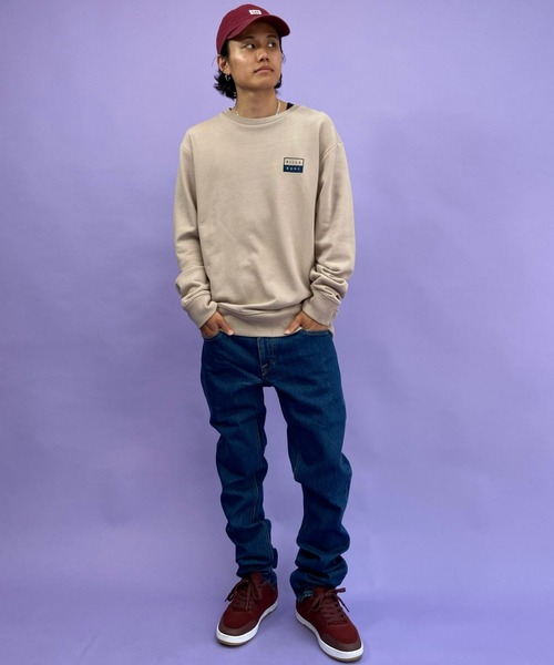 BILLABONG（ビラボン）の「BILLABONG/ビラボン　ルーズシルエット　バックプリントスウェット BB012-006（スウェット・メンズ・ベージュ/グレー/グリーン・M/L/XL）」の19枚目の写真