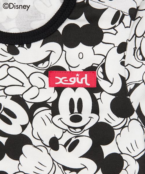 X-girl Stages（エックスガールステージス）の「【Disney（ディズニー）】S/S TEE Disney （12M～3T）（Tシャツ/カットソー・キッズ・ブラック/パープル/ピンク・12M/2T/3T）」の5枚目の写真