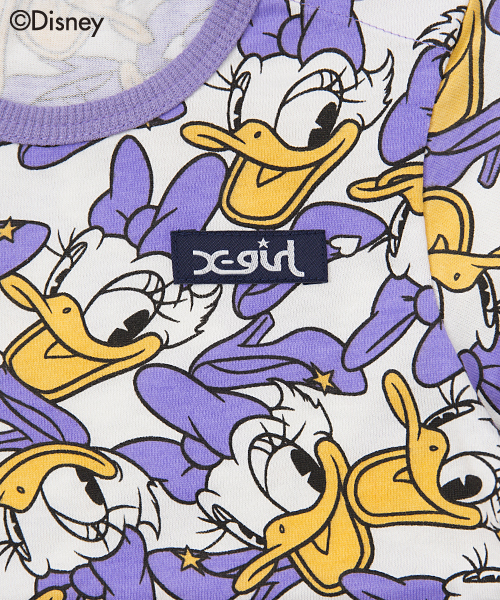 X-girl Stages（エックスガールステージス）の「【Disney（ディズニー）】S/S TEE Disney （12M～3T）（Tシャツ/カットソー・キッズ・ブラック/パープル/ピンク・12M/2T/3T）」の7枚目の写真