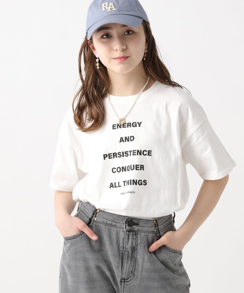 repipi armario（レピピ アルマリオ）の「アソートロゴBIGTシャツ（Tシャツ/カットソー・キッズ・ミント/ブラック/ホワイト/ブラック系その他・LARGE/MEDIUM/SMALL）」の4枚目の写真