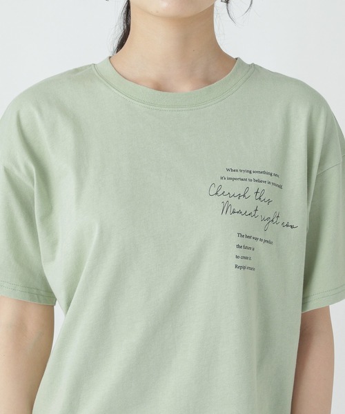 repipi armario（レピピ アルマリオ）の「アソートロゴBIGTシャツ（Tシャツ/カットソー・キッズ・ミント/ブラック/ホワイト/ブラック系その他・LARGE/MEDIUM/SMALL）」の16枚目の写真