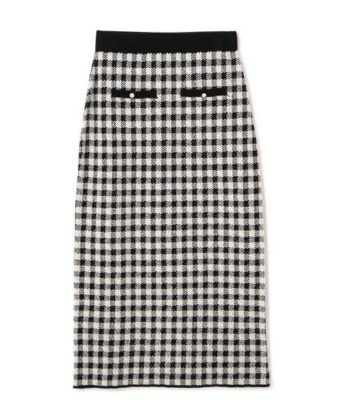 PROPORTION BODY DRESSING（プロポーションボディドレッシング）の「ギンガムタイトスカート / 1211220915（スカート・レディース・ブラック/ボルドー・MEDIUM/SMALL）」の15枚目の写真