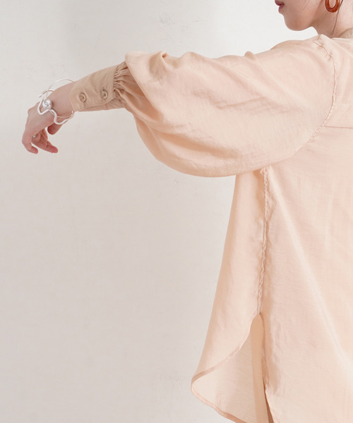 Fizz（フィズ）の「【Fizz/フィズ】　ピンタックシアーブラウス（シャツ/ブラウス・レディース・ブラック/オリーブ/サンドベージュ・M）」の20枚目の写真