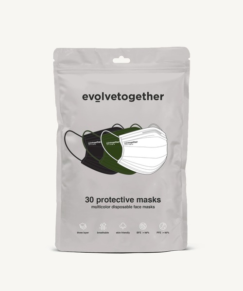 evolvetogether 30枚パック イボルブ トゥギャザー EVOLVE TOGETHER 小物 マスク KIDS 30 DAY PACK