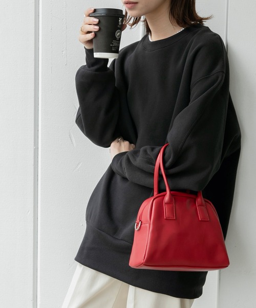 BONLECILL（ボンルシール）の「ビッグシルエット スウェット クルーネック プルオーバー（スウェット・レディース・ブラック/ベージュ/ブラウン/グレー/オレンジ/ブルー/アイボリー・FREE）」の3枚目の写真