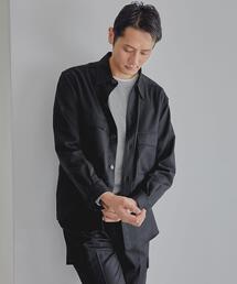green label relaxing | REDA ACTIVE フラノ 無地 シャツジャケット -ストレッチ-(その他アウター)