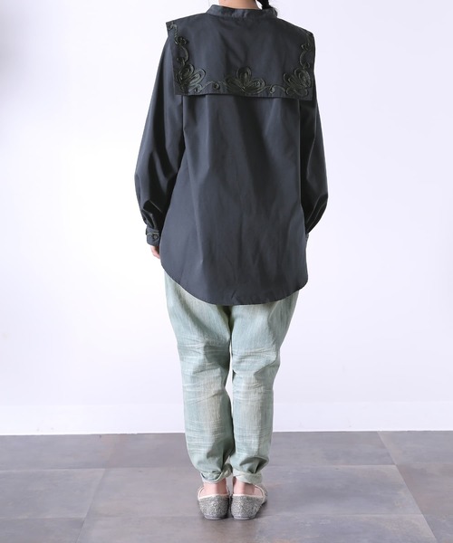 ビックカラーブラウス【NAVY】 ビッグカラーブラウス(ネイビー) - seventen
