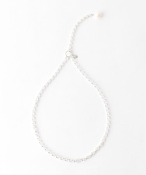 green label relaxing(グリーンレーベルリラクシング)の「淡水パール チェーン 2WAY ネックレス(ネックレス・レディース・シルバー/ゴールド・FREE)」の1枚目の写真