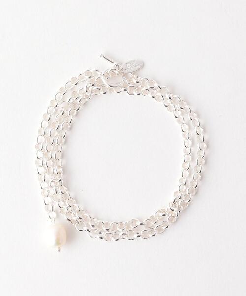 green label relaxing(グリーンレーベルリラクシング)の「淡水パール チェーン 2WAY ネックレス(ネックレス・レディース・シルバー/ゴールド・FREE)」の8枚目の写真