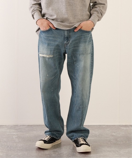 JOURNAL STANDARD relume(ジャーナルスタンダード レリューム)の「【WELLS/ウェルズ】ダメージデニム repair(デニムパンツ・メンズ・クリアブルー・SMALL/MEDIUM/LARGE)」の1枚目の写真