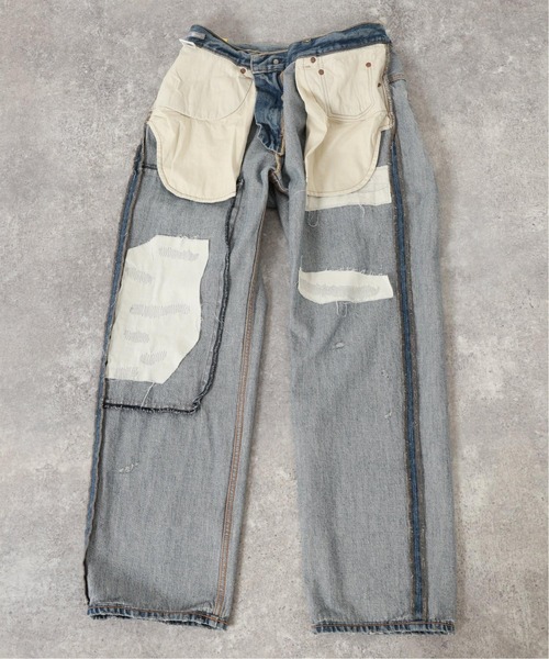 JOURNAL STANDARD relume(ジャーナルスタンダード レリューム)の「【WELLS/ウェルズ】ダメージデニム repair(デニムパンツ・メンズ・クリアブルー・SMALL/MEDIUM/LARGE)」の19枚目の写真