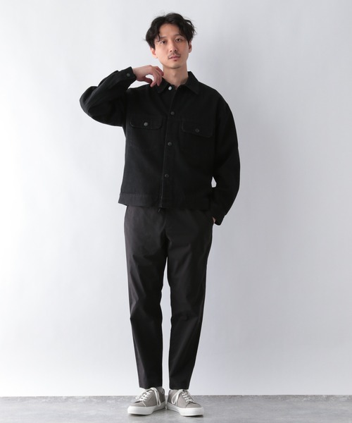 GLOBAL WORK（グローバルワーク）の「デニムCPOジャケット/215078（デニムジャケット・メンズ・ブラック/ネイビー/サックスブルー・MEDIUM/LARGE/SMALL）」の14枚目の写真