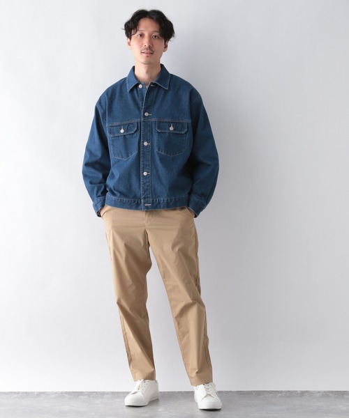 GLOBAL WORK（グローバルワーク）の「デニムCPOジャケット/215078（デニムジャケット・メンズ・ブラック/ネイビー/サックスブルー・MEDIUM/LARGE/SMALL）」の9枚目の写真