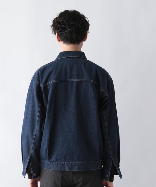 GLOBAL WORK（グローバルワーク）の「デニムCPOジャケット/215078（デニムジャケット・メンズ・ブラック/ネイビー/サックスブルー・MEDIUM/LARGE/SMALL）」の21枚目の写真