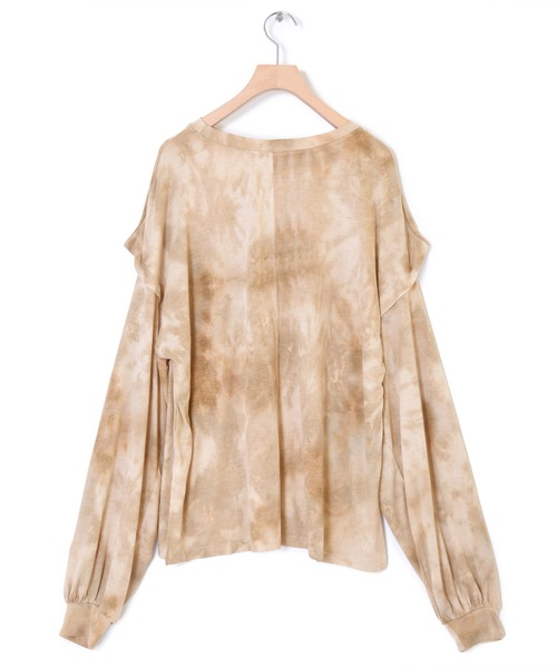 Alley by w closet（アリーバイダブルクローゼット）の「【Alley】タイダイロンTee（Tシャツ/カットソー・レディース・アイボリー/モカ/ブルー・FREE）」の5枚目の写真