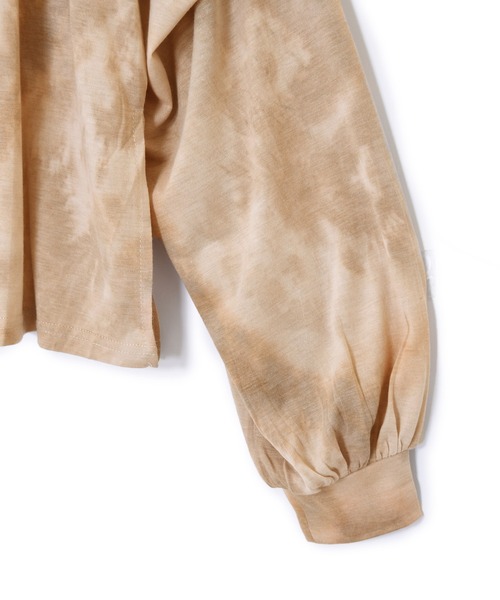 Alley by w closet（アリーバイダブルクローゼット）の「【Alley】タイダイロンTee（Tシャツ/カットソー・レディース・アイボリー/モカ/ブルー・FREE）」の4枚目の写真