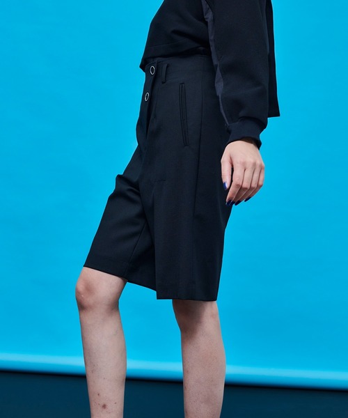 UNITED TOKYO（ユナイテッドトウキョウ）の「ヴァルサルショートパンツ（スラックス・レディース・ブラック/ブラウン・1/2）」の7枚目の写真